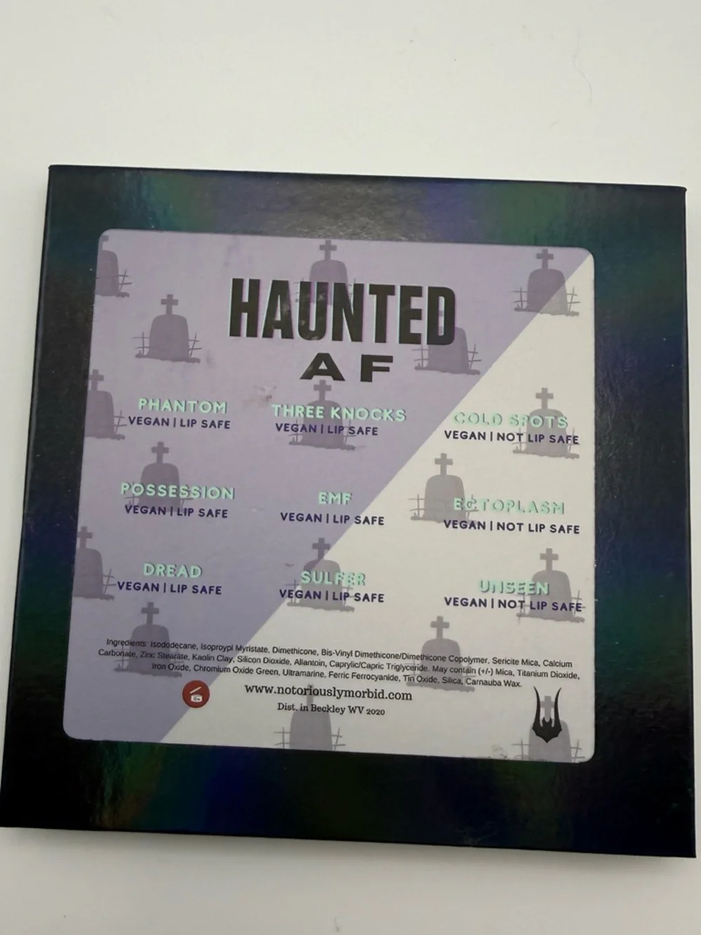 Notoriously Morbid Haunted AF eyeshadow palette! RARE!